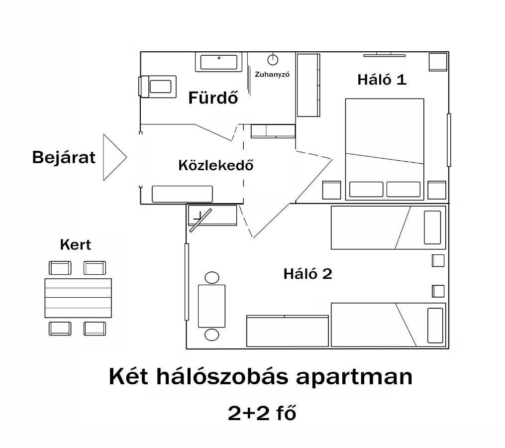 Castle Garden Apartman Эгер Экстерьер фото