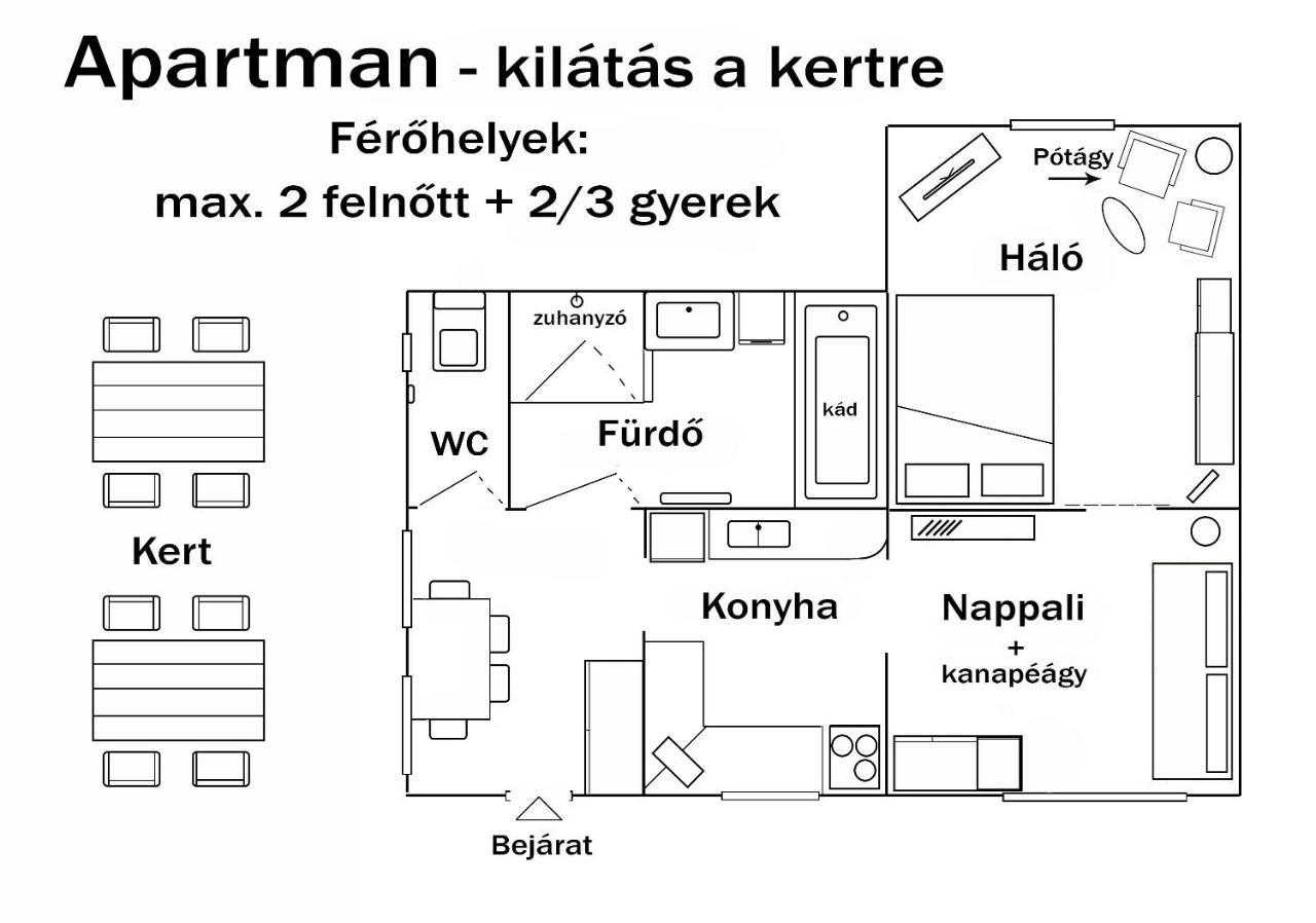 Castle Garden Apartman Эгер Экстерьер фото